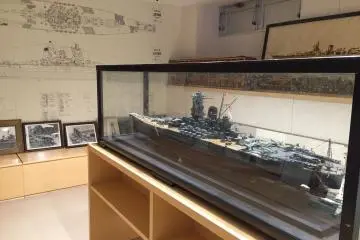 Scale model of the Battleship Yamato
