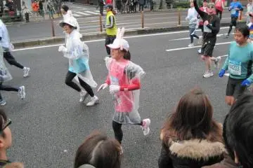 Bunny ears and rain gear