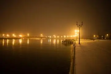 Kushiro at night