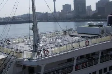 부두에 정박해 있는 레저보트