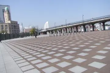 조노하나 공원 밑에서 본 산책로의 전망
