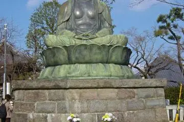 Different view of the statue of Buddha at Gokokuji Temple (Photo: Manish)
