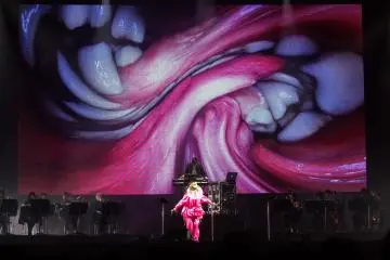 Bjork performing Mouth Mantra