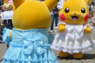 Pikachu performance at Sakuragicho Station