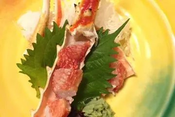Sashimi de crabe
