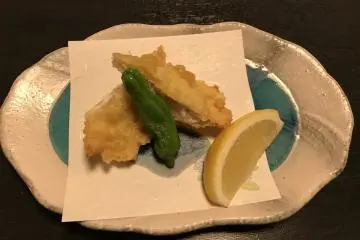 Tempura de crabes