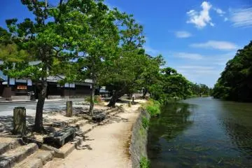 <p>ทางน้ำรอบเมืองมัตสุเอะ</p>