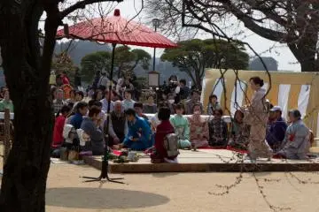 Cérémonie du thé en plein air