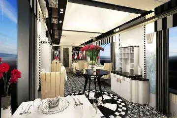ห้องอาหารของ Twilight Express Mizukaze