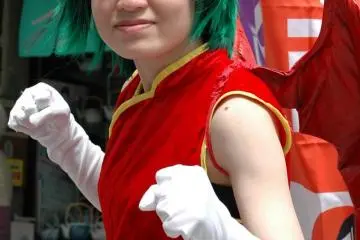 Cosplay Green Hair Devil
