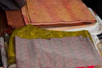 Fabrics of all kinds are very well presented too