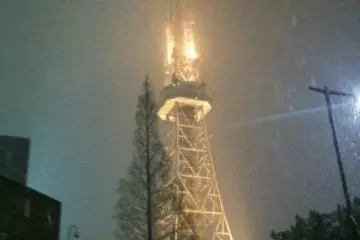<p>ทีวี ทาวเวอร์ช่วงหิมะตก</p>