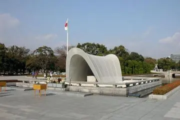A quiet moment at the Memorial Cenotaph
