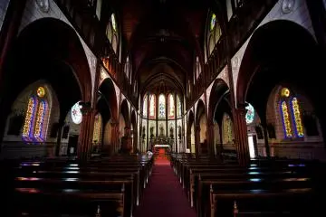 Inside the 1890 built St Francis Xavier Cathedral