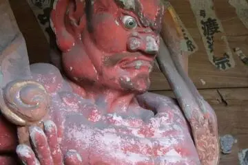 They are at the main gate, protecting the temple from harm