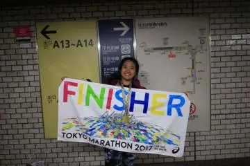 Finisher of the Tokyo Marathon 2017