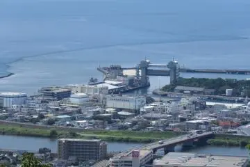 Port area from Kankiyama Park Observation