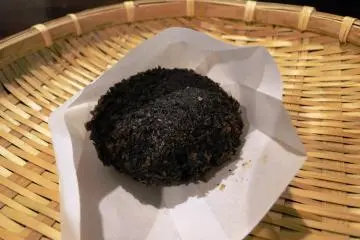 A black croquette