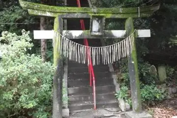The entrance gate to a shrine