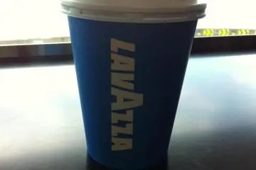 Umihotaru, a cup of delicious Italian coffee, LaVazza, from IDEBOK