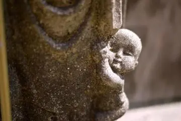 clinging child close-up