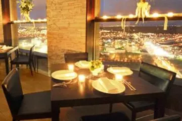 Sky Hareus Italian and French fusion Restaurant on the 31st floor in the clouds above Shin Sapporo