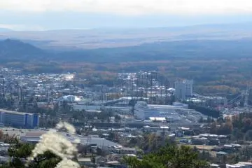 Fuji-Q Highland Park off in the distance