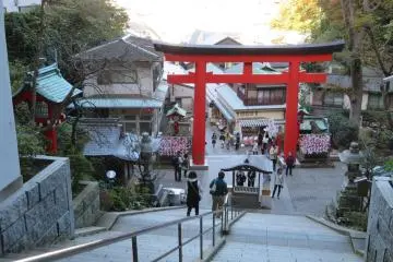 Main street with souvenir shops and food
