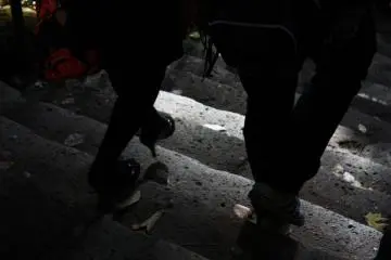 Despite the climb to the top involving more than 1,000 steps, some visitors come in less than appropriate shoes!