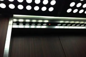The elevators are straight from the 1960s just like the movie in the mood for love