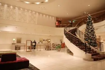 The lobby and check-in