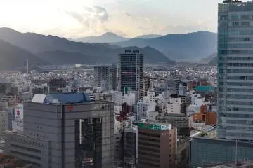 A view of Shizuoka from the hotel