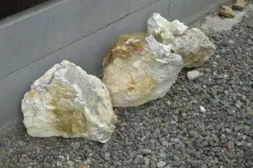 Raw materials quarried locally