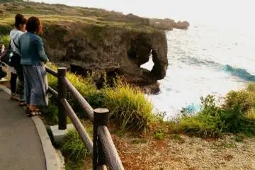 Beautiful Level Walkway at Cape Manza Onna Son Okinawa (Photo: Iyu Mura)