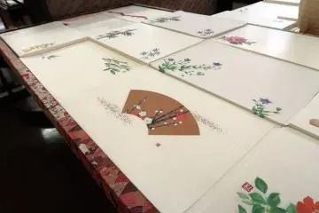 Meja dekorasi Washi