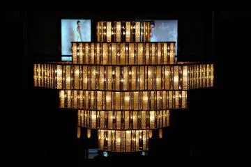 Beautiful Art Deco Chandeliers at Imperial Hotel at Hibiya Park Tokyo (Photo: <a href="http://www.flickr.com/photos/uggboy/5468955998/" target="_blank" rel="noreferrer noopener nofollow">Uggboy</a>)
