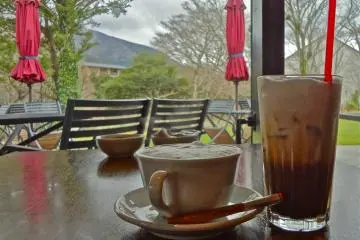 전시회가 끝난 후 커피를 즐기세요!