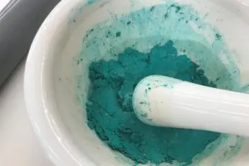 Kneading incense clay with my chosen colour