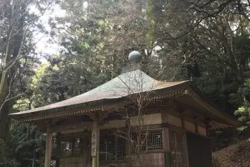 Shrine located behind the temple