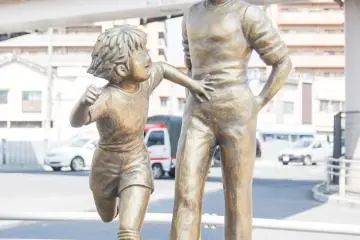 Bronze Statue: Roberto Hongo & Tsubasa Ozora