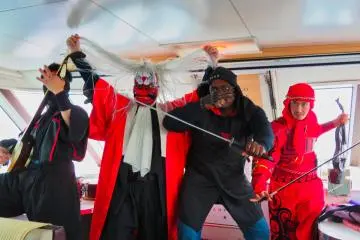 Ninja photo shoot with Olu from Nigeria