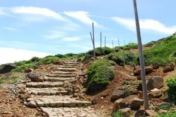 Hiking trail on Mount Zao.