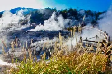 Jigoku Onsen (Hell Hot Springs) sulfur pits