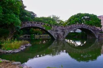 Reflections of Meganebashi (Spectacles Bridge) 