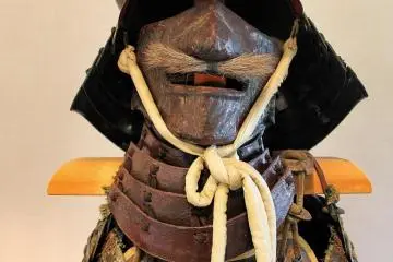 The armour on display has an aspect of caricature