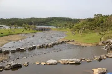 <p>The water in the foreground is about a half meter deep and perfect for cooling off</p>