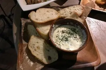 Herb cheese fondue. So good!