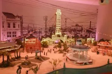 The original Tsutenkaku on display