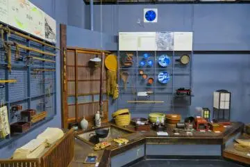 Varuous tools used in trade at Itsukaichi Regional Museum