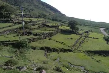 The remaining plot of land from one of the settlements
